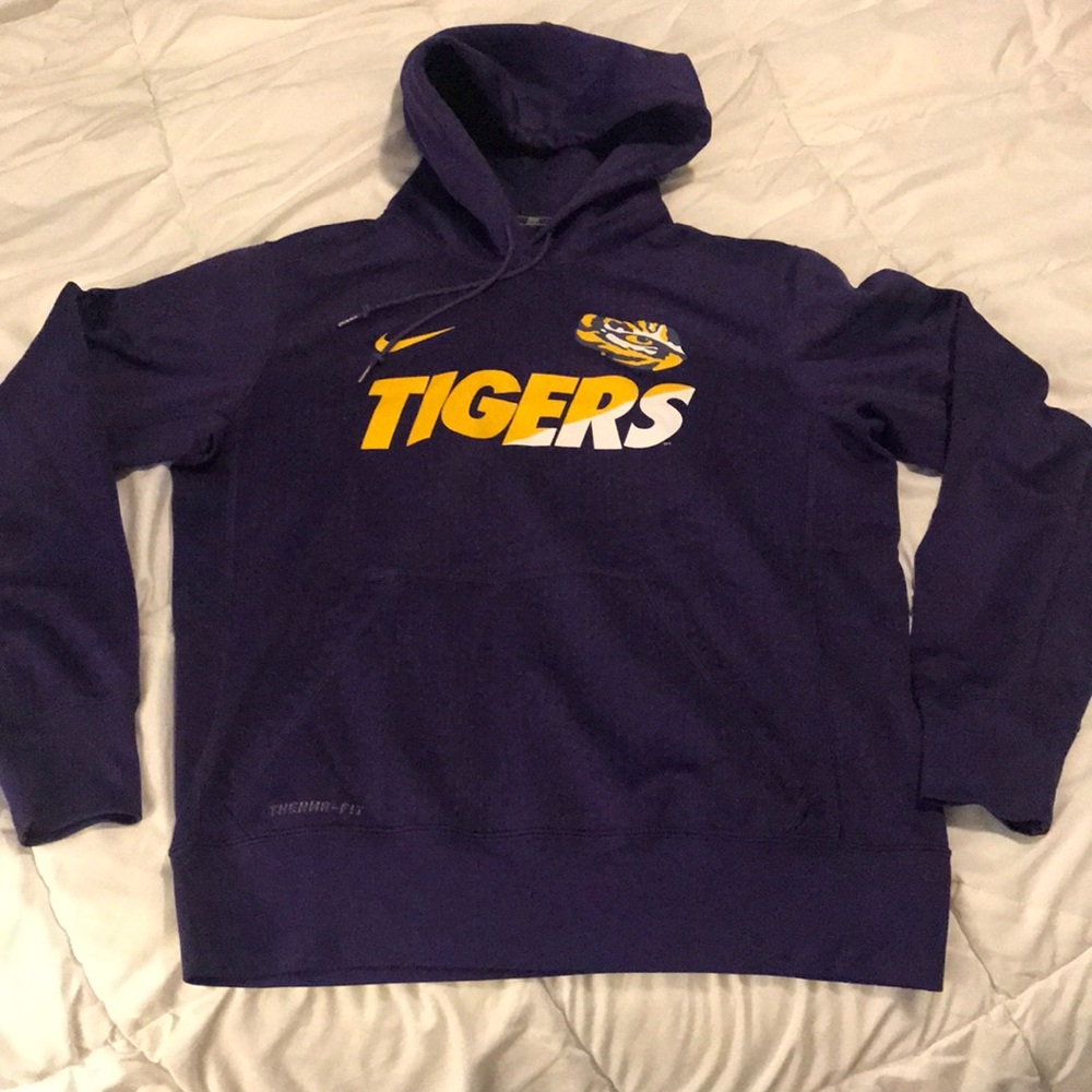 LSU TIGERS Nike hooded men’s sweatshirt medium
